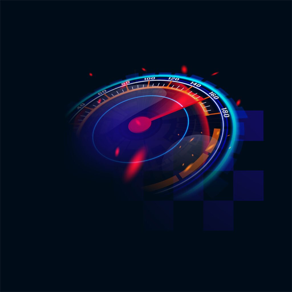 Website performance speed optimization concept to support a good looking UI for a website with fast loading experience