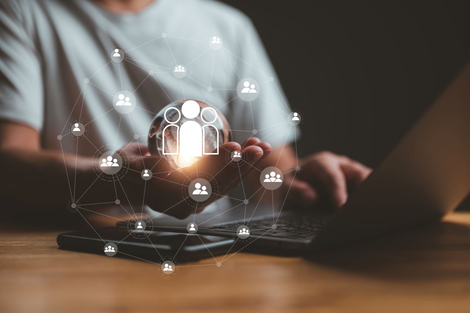 Digital network connection concept representing Cyber Aliens best company for educational institutes in Auckland New Zealand delivering smart technology solutions.