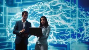 A professional brainstorming creative startup ideas, showcasing the strategic approach of the best web development company in Kerala.